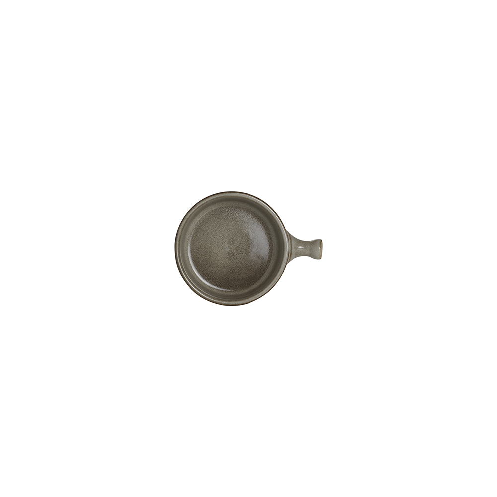 Сковорода порционная серо-коричневый; фарфор; 290мл; D=13, L=16, 8см