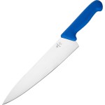 Нож поварской «Шефс»; сталь нерж., пластик; L=26см; голуб.