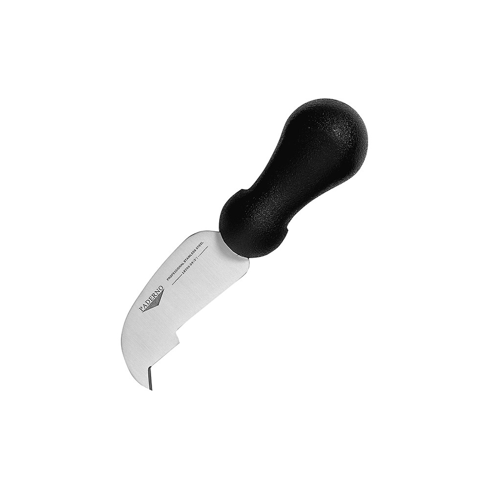 Нож для сыра; L=9см; черный, металлич.