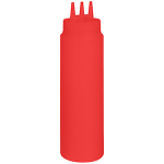 Емкость для соусов с тремя носиками; пластик; 0, 69л; D=7, H=26см; красный