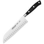 Нож поварской «Ривьера»; сталь нерж., полиоксиметилен; L=370/180, B=24мм; черный, металлич.