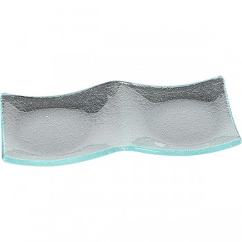 Менажница 2 отделения «Creations»; стекло; L=20, B=10см; прозр.