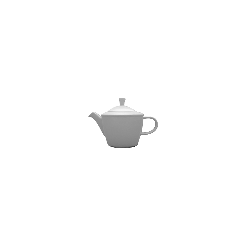 Чайник «Виктория»; фарфор; 1л; D=75, H=150, L=216, B=154мм; белый