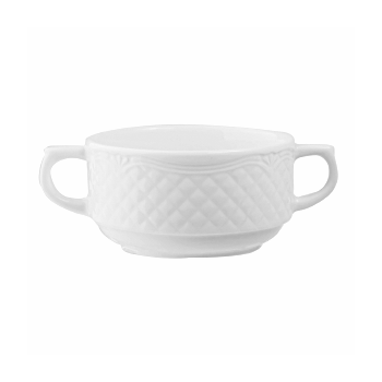 Чашка бульонная «Афродита»; фарфор; 300мл; D=100, H=55, L=145мм; белый