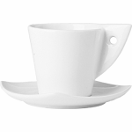 Блюдце чайное «Элегант»; фарфор; D=155, H=17мм; белый