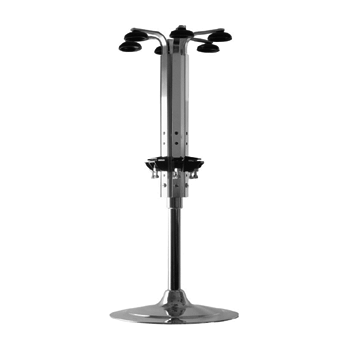 Вращ. струб-на б/дозат. на 6 бутыл. «Бонзер»; алюмин., пластик; H=54, L=24см; металлич., черный