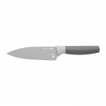 Поварской нож маленький 14см с отверстиями для очистки розмарина Leo (серый)