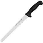 Нож для хлеба «Проотель»; сталь нерж., пластик; L=390/250, B=25мм; черный, металлич.