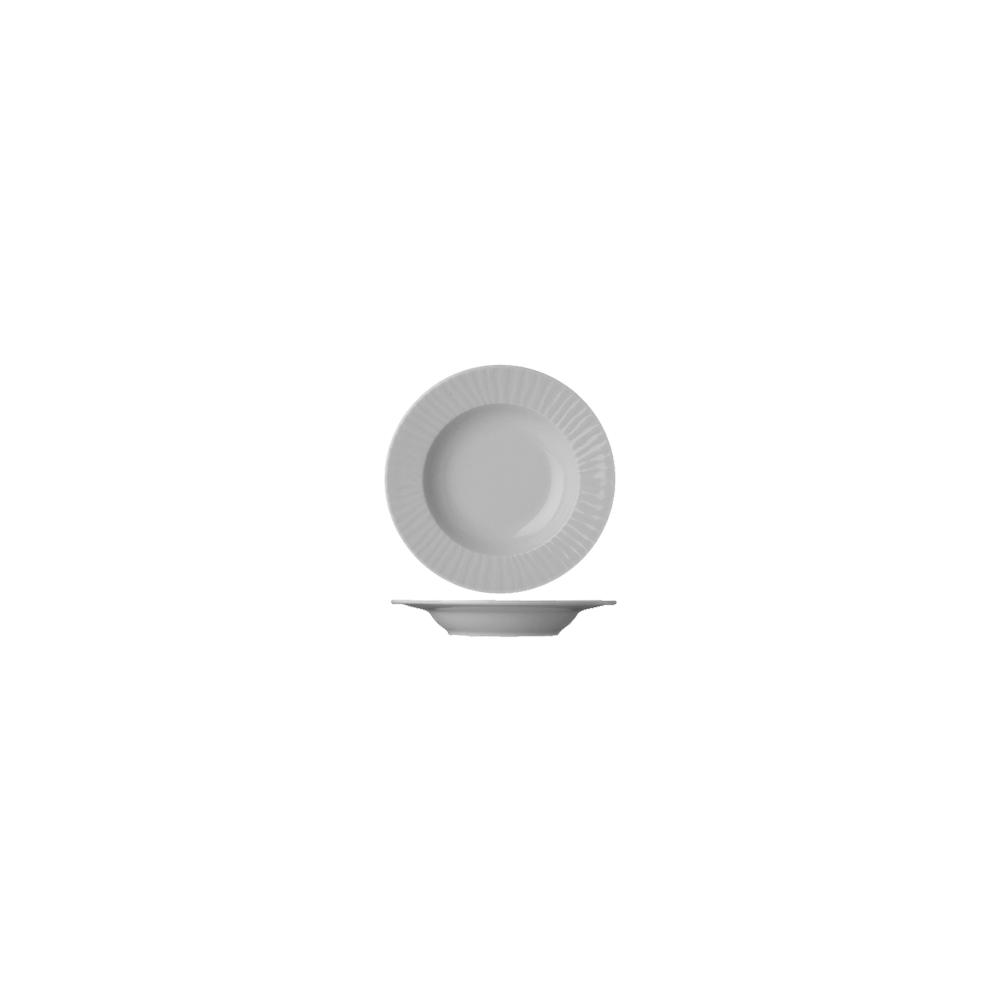 Тарелка глубокая «Нестор»; фарфор; 250мл; D=225, H=30мм; белый