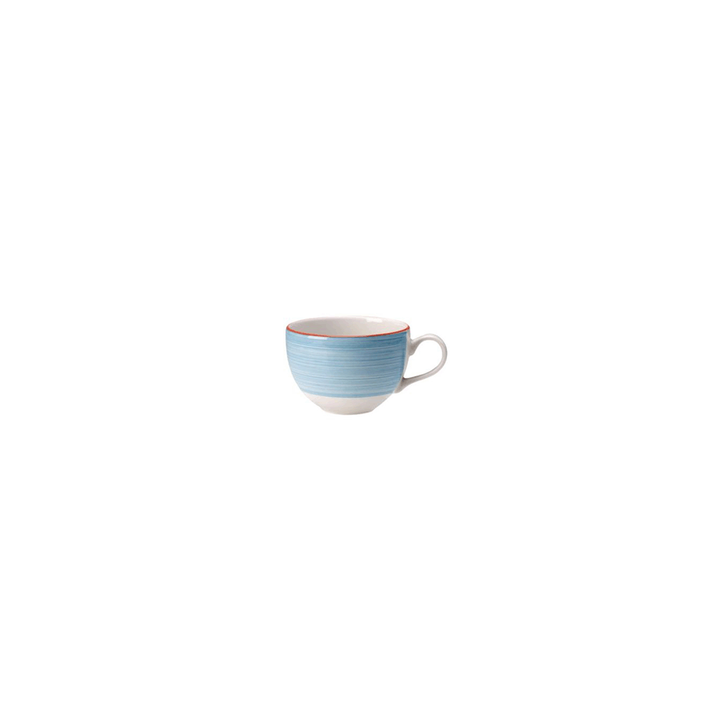 Чашка чайная «Рио Блю»; фарфор; 455мл; D=120, H=85мм; белый, синий