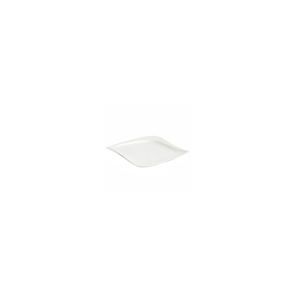 Тарелка квадратная «Мини Пати»; фарфор; L=18, B=16см; белый