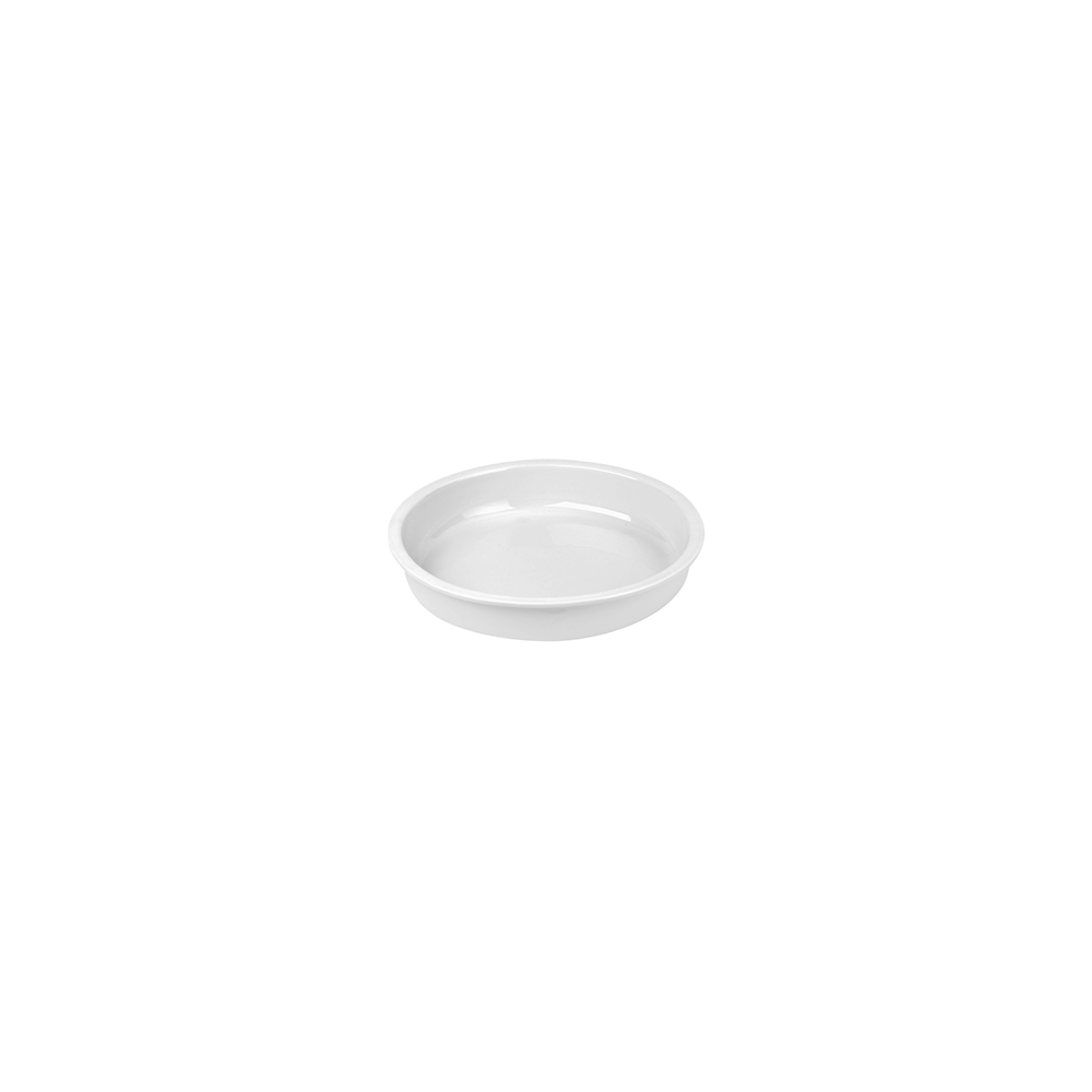 Гастроемкость для мармита; фарфор; D=370, H=57мм; белый