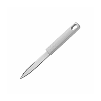 Нож барный; сталь, полипроп.; L=225/110, B=17мм; белый