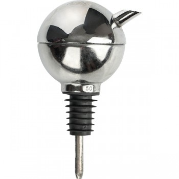 Дозатор-колба 50мл; сталь, резина; 50мл; H=12, 5см; металлич.