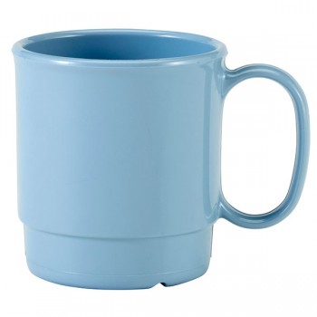 Кружка; поликарбонат; 239мл; H=80, L=105мм; сине-серый