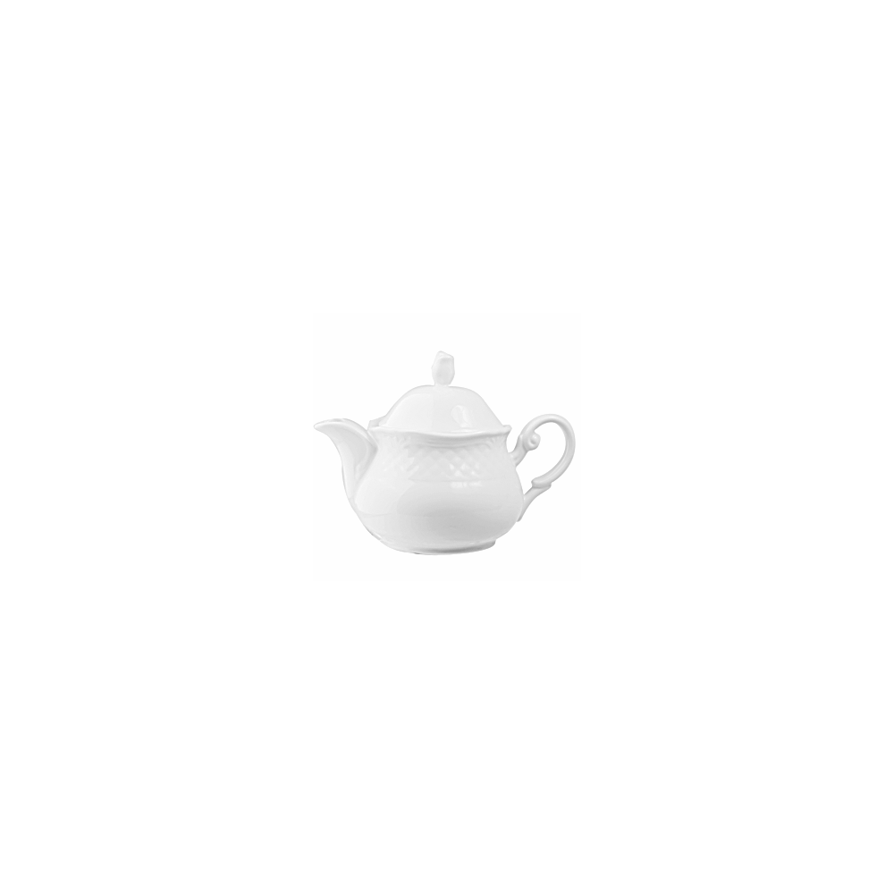 Чайник «Афродита»; фарфор; 400мл; D=17, H=13см; белый