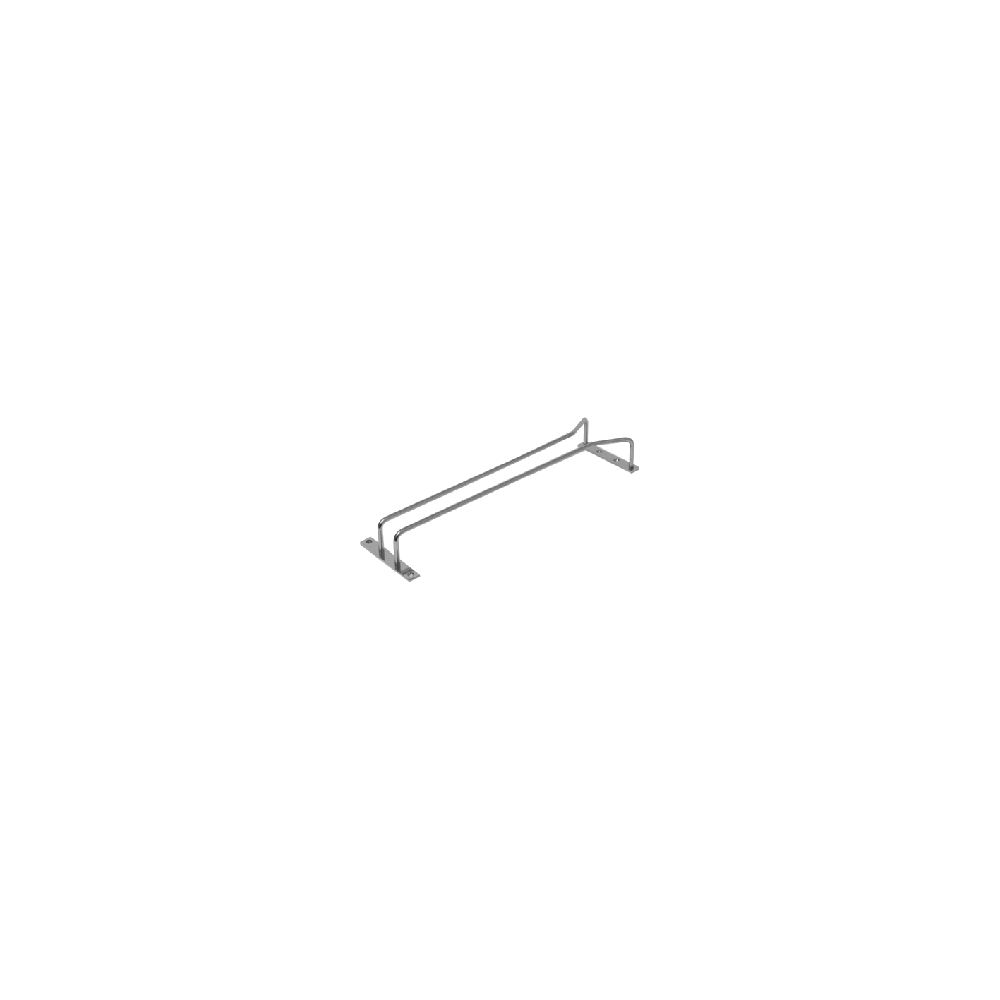 Направляющая для бокалов; никель; H=45, L=470, B=100мм; серебрян.