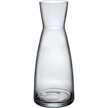 Кувшин б/ручки с лазерной насечкой «Эпсилон»; стекло; 0, 55л; D=84, H=204мм; прозр.