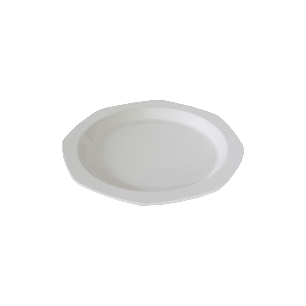Тарелка мелкая; поликарбонат; D=25см; белый