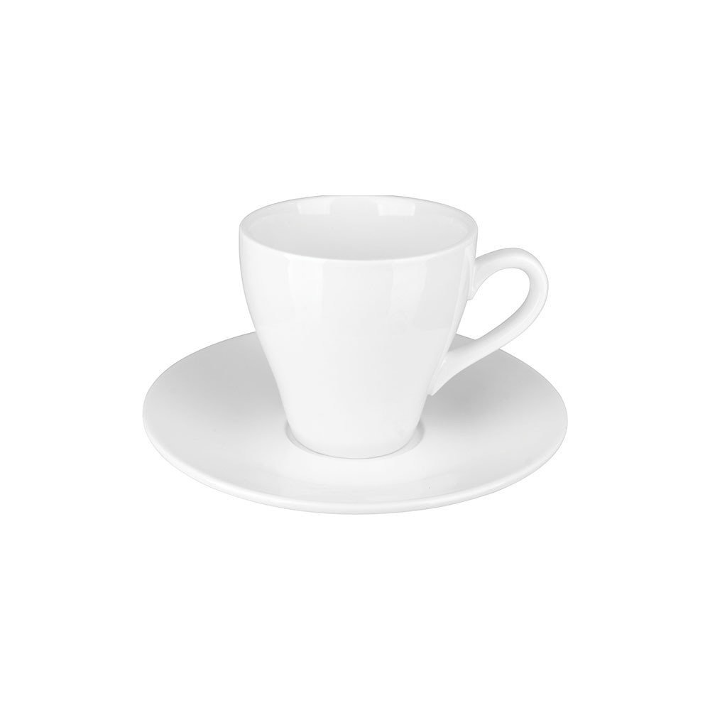 Пара чайная «Кунстверк»; фарфор; 250мл; D=90/167мм; белый