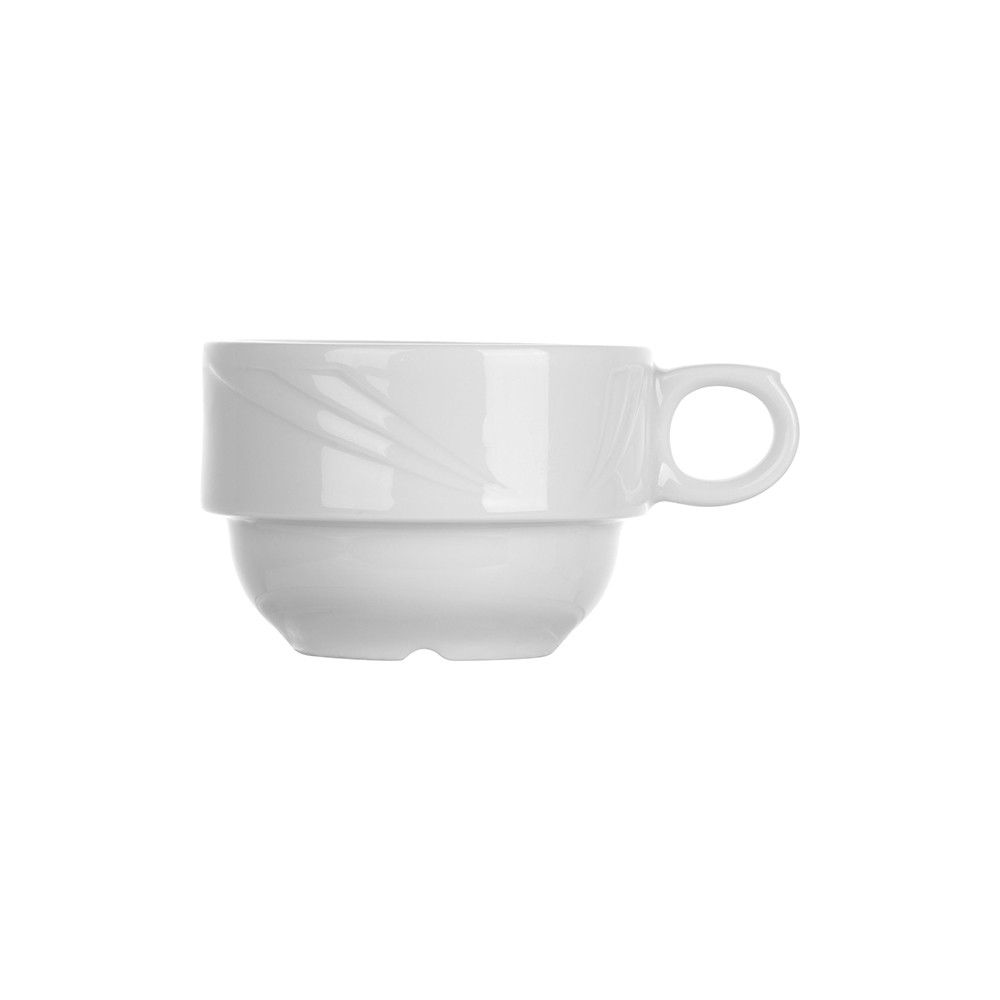 Чашка чайная «Аркадия»; фарфор; 220мл; D=9, H=6, B=12см; белый