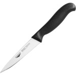 Нож для обвалки мяса; сталь нерж.; L=8см; черный, металлич.