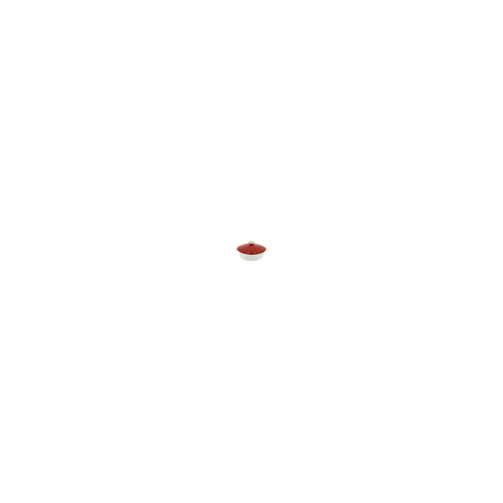 Утятница с крышкой; керамика; 3, 5л; H=16, L=32, 5, B=26, 5см; красный