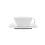 Чашка чайная «Виктория»; фарфор; 280мл; D=108, H=55, L=120мм; белый