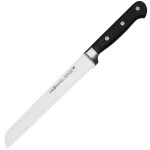 Нож для хлеба «Проотель»; сталь нерж., пластик; L=340/205, B=27мм; черный, металлич.