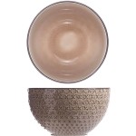 Салатник; керамика; D=150, H=85мм; коричнев.