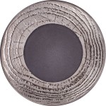 Тарелка пирожковая «Арборесценс»; фарфор; D=16, H=2см; серебрян.