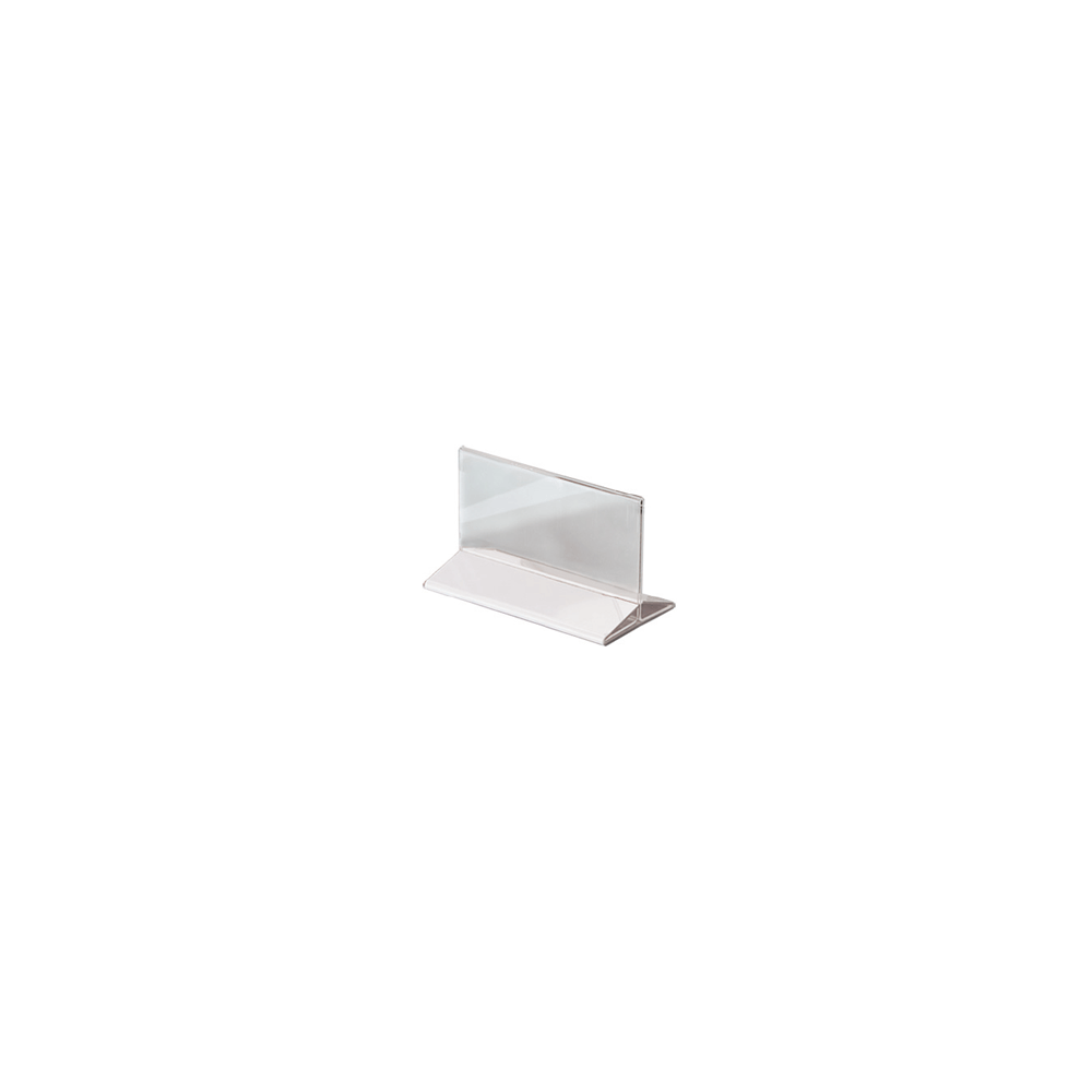 Подставка для карточек резерв.; пластик; H=100, L=150, B=95мм; прозр., белый