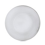 Тарелка «Свелл»; керамика; D=283, H=34мм; белый