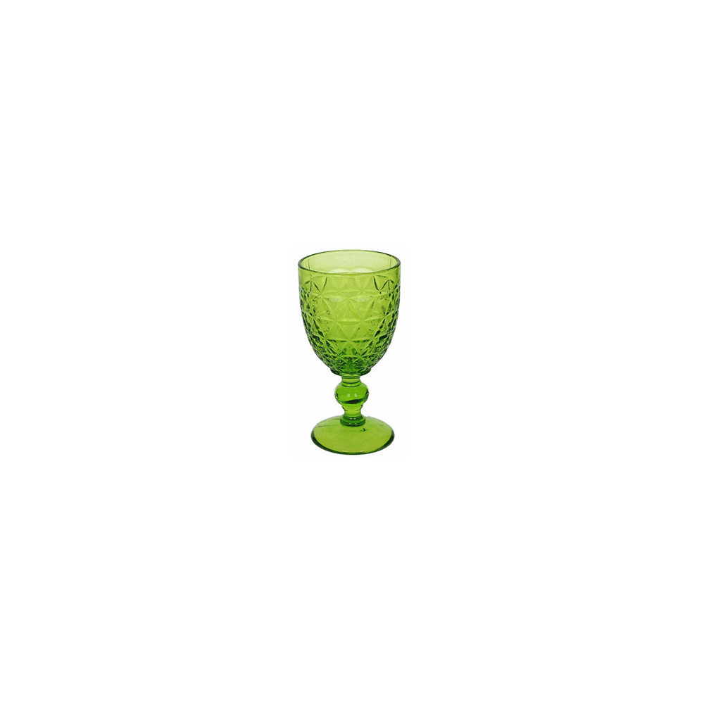 Бокал для вина «Абигейл»; стекло; 310мл; D=85, H=160мм; зелен.