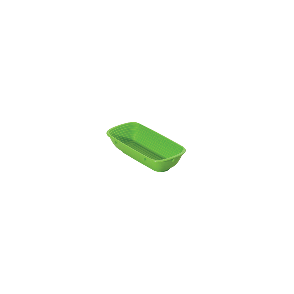 Форма для хлеба овальная; полипроп.; H=65, L=270, B=120мм; зелен.