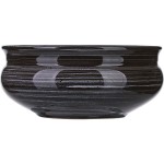 Тарелка глубокая «Маренго»; керамика; 0, 8л; D=16см; черный, серый