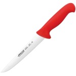 Нож для мяса «2900»; сталь нерж., полипроп.; L=18см; красный, металлич.