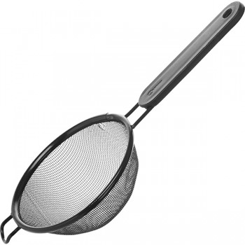 Сито с пласт. ручкой; антиприг.покр.; D=140, H=60, L=315мм; черный