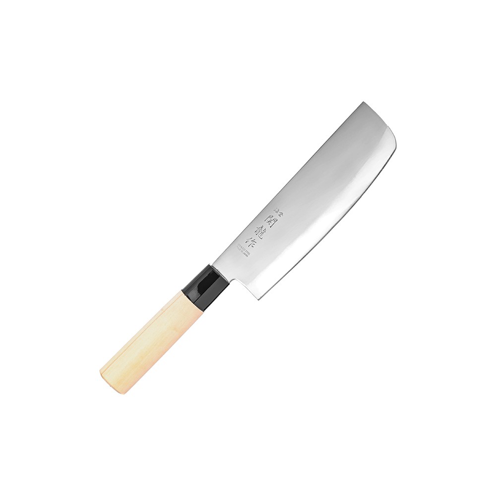 Нож кухонный «Киото» двусторонняя заточка; сталь нерж., дерево; L=295/165, B=45мм