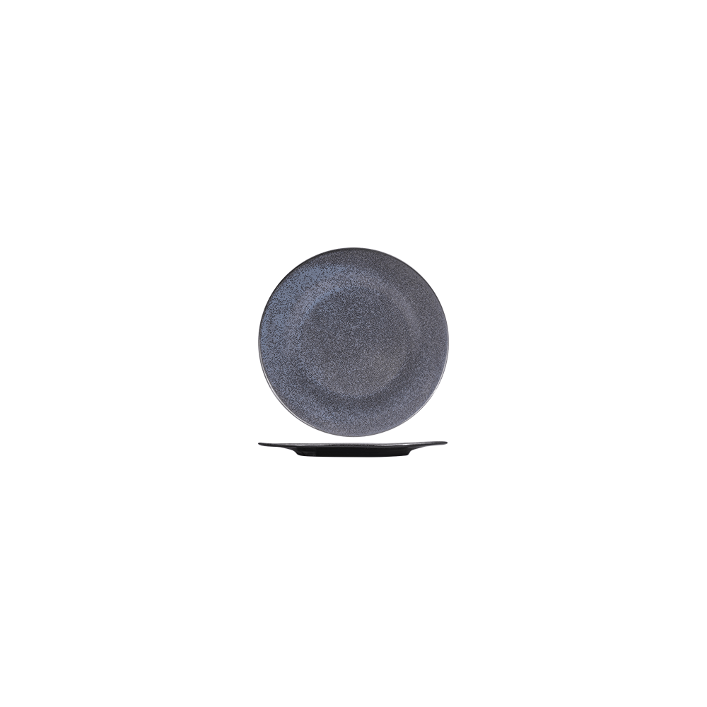 Тарелка «Млечный путь изумрудный»; фарфор; D=20, H=2см; изумруд., черный