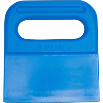 Шпатель кондитерский; пластик; L=14, 5, B=13, 5см; синий