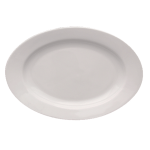 Блюдо овальное «Кашуб-хел»; фарфор; H=30, L=240, B=155мм; белый