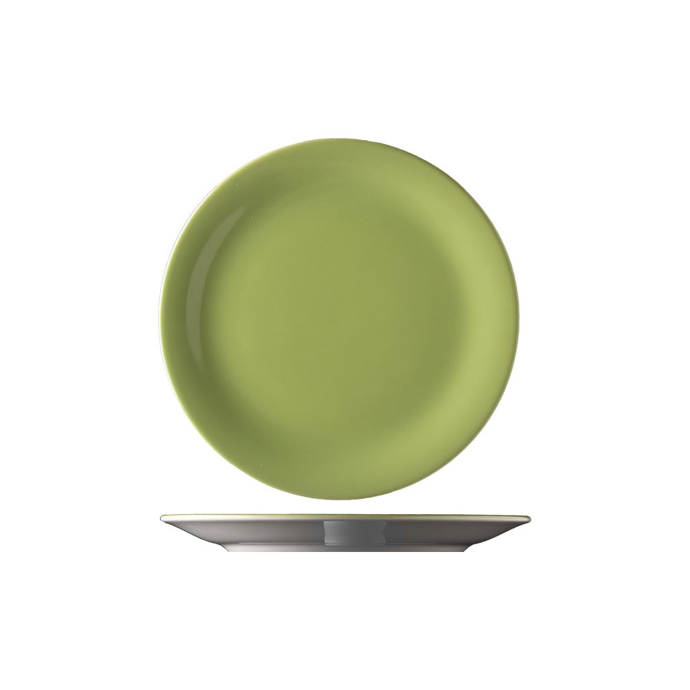 Тарелка мелкая «Дэйзи»; фарфор; D=19, 5см; зелен.