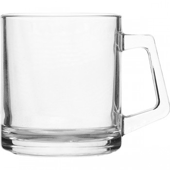Кружка «Бэйзик»; стекло; 370мл; D=85, H=95мм; прозр.