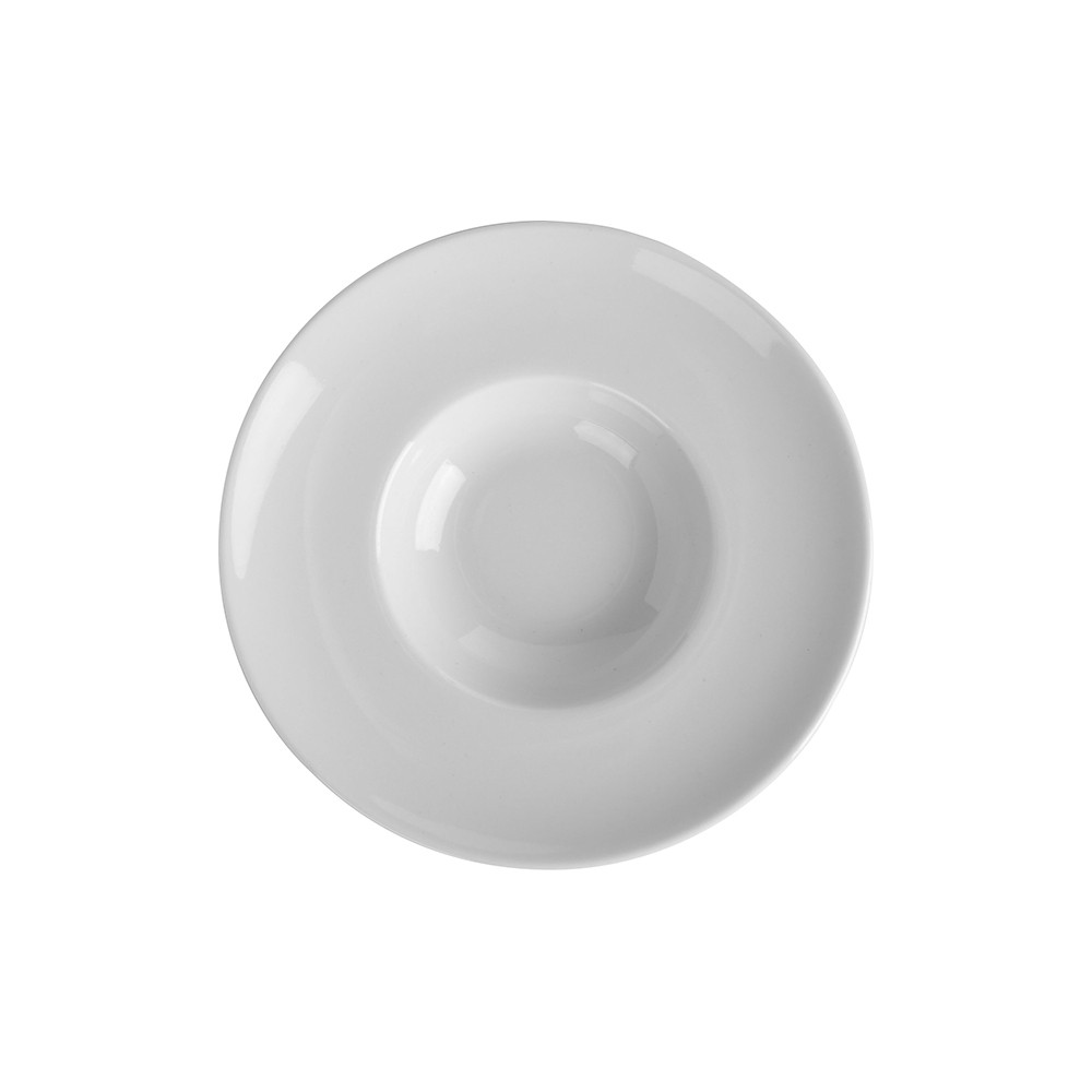 Тарелка для комплимента «Солэр»; фарфор; D=133, H=25мм; белый