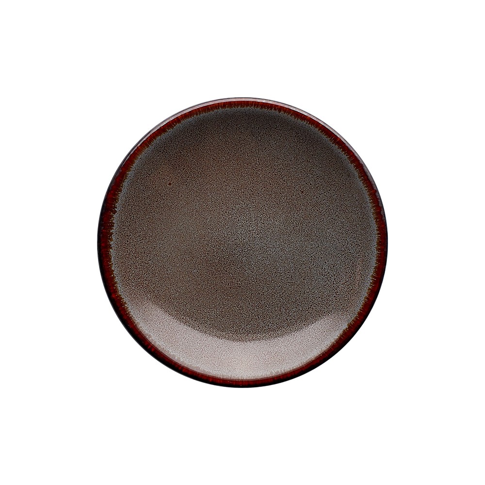 Тарелка пирожковая «Анфора Алма» коричнево-оливковый; керамика; D=15, 5см