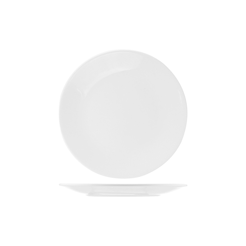 Тарелка мелкая «Монако»; фарфор; D=230, H=23мм; белый
