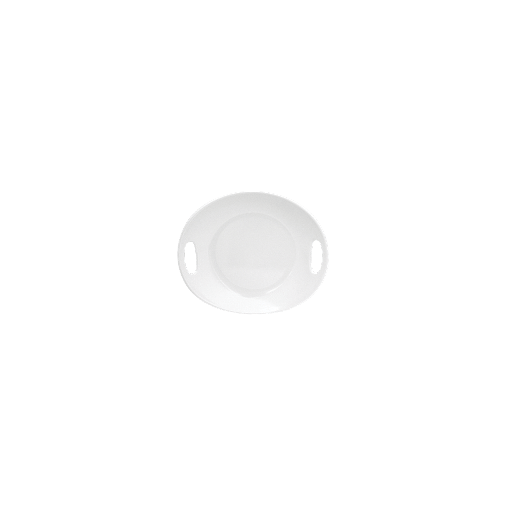 Блюдо овальное «Бильбао»; пластик; L=31, 8, B=28, 2см; белый