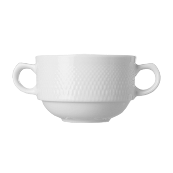 Чашка бульонная «Портофино»; фарфор; 360мл; D=105, H=70, L=115мм; белый