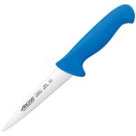 Нож для мяса «2900»; сталь нерж., полипроп.; L=295/150, B=25мм; синий, металлич.